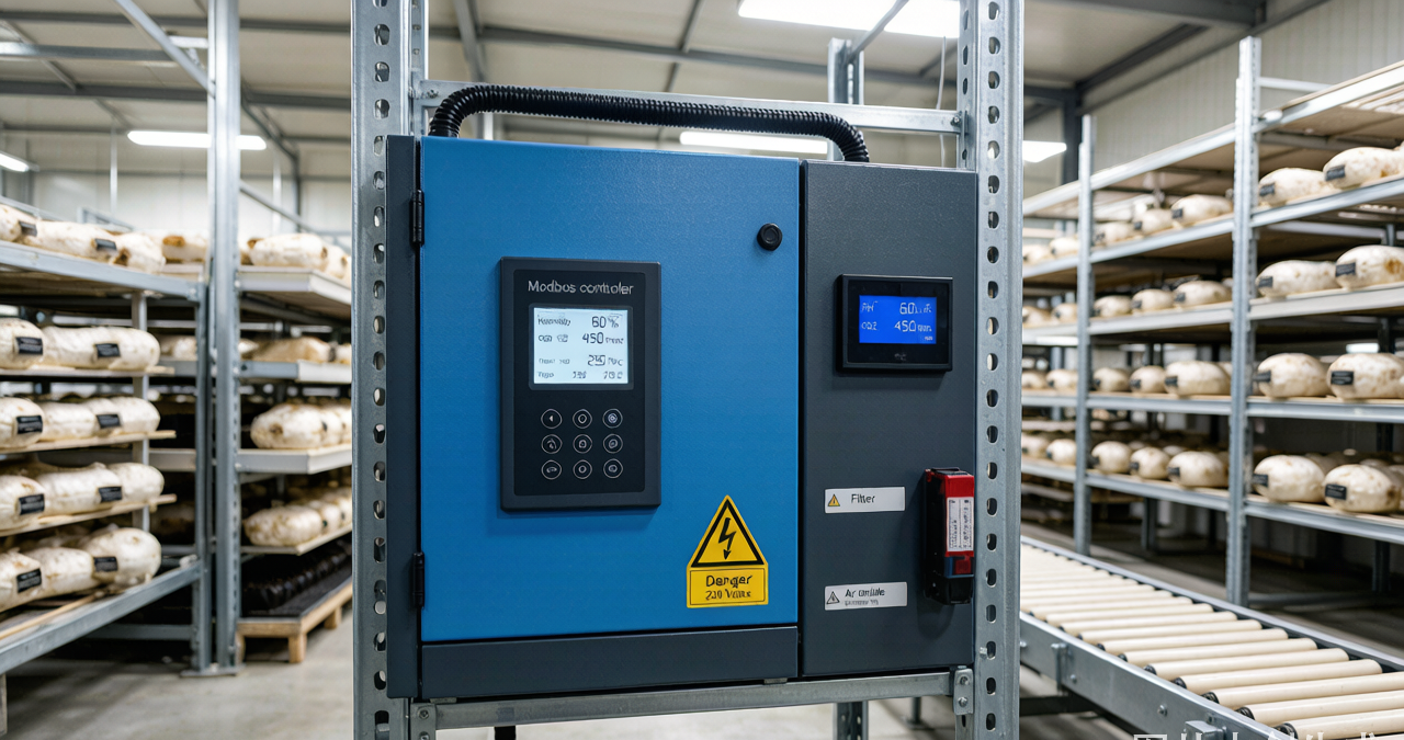 industrial humidity control equipment with Modbus controller for mushroom greenhouse